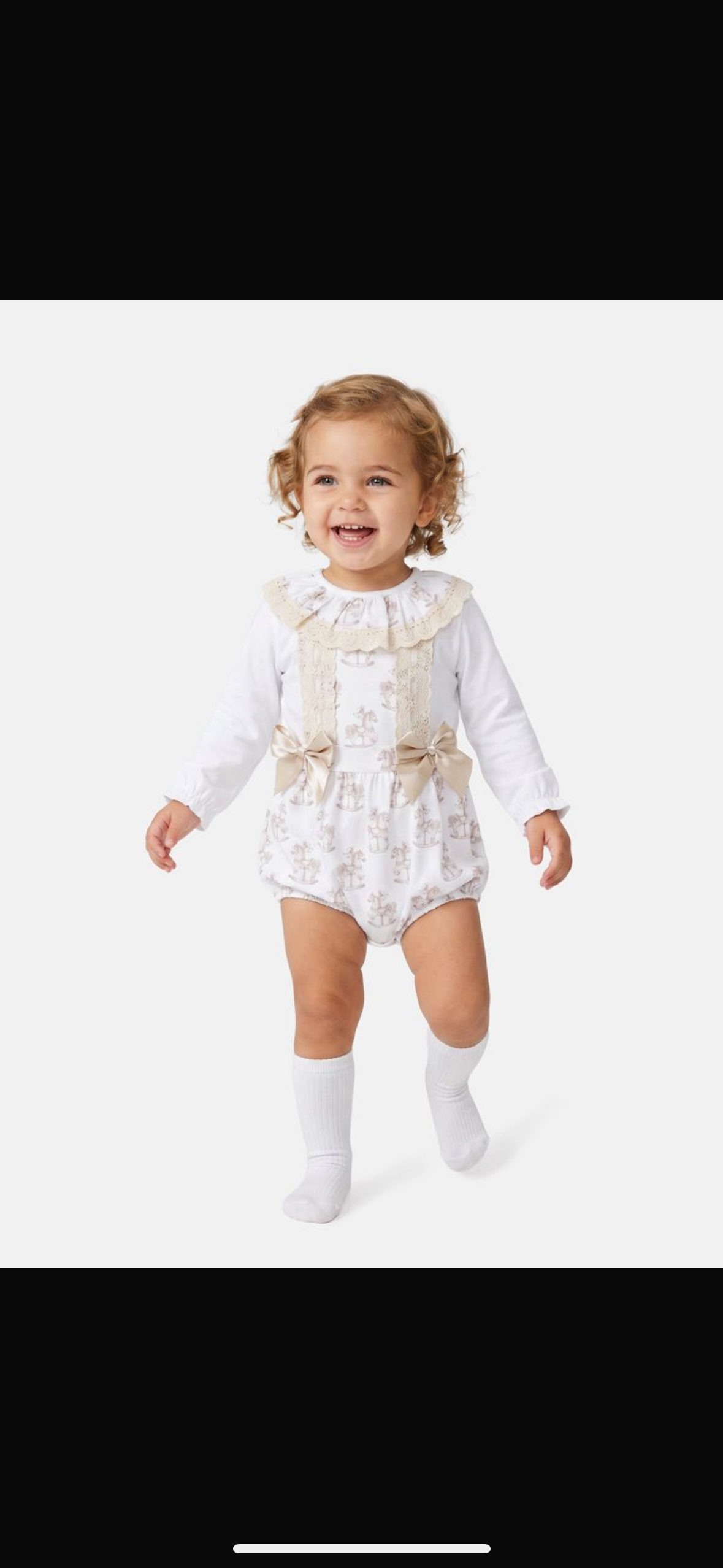 Beige Carousel Romper