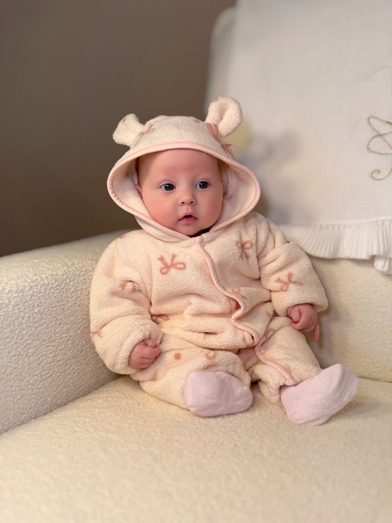 Teddy Bow Babygrow