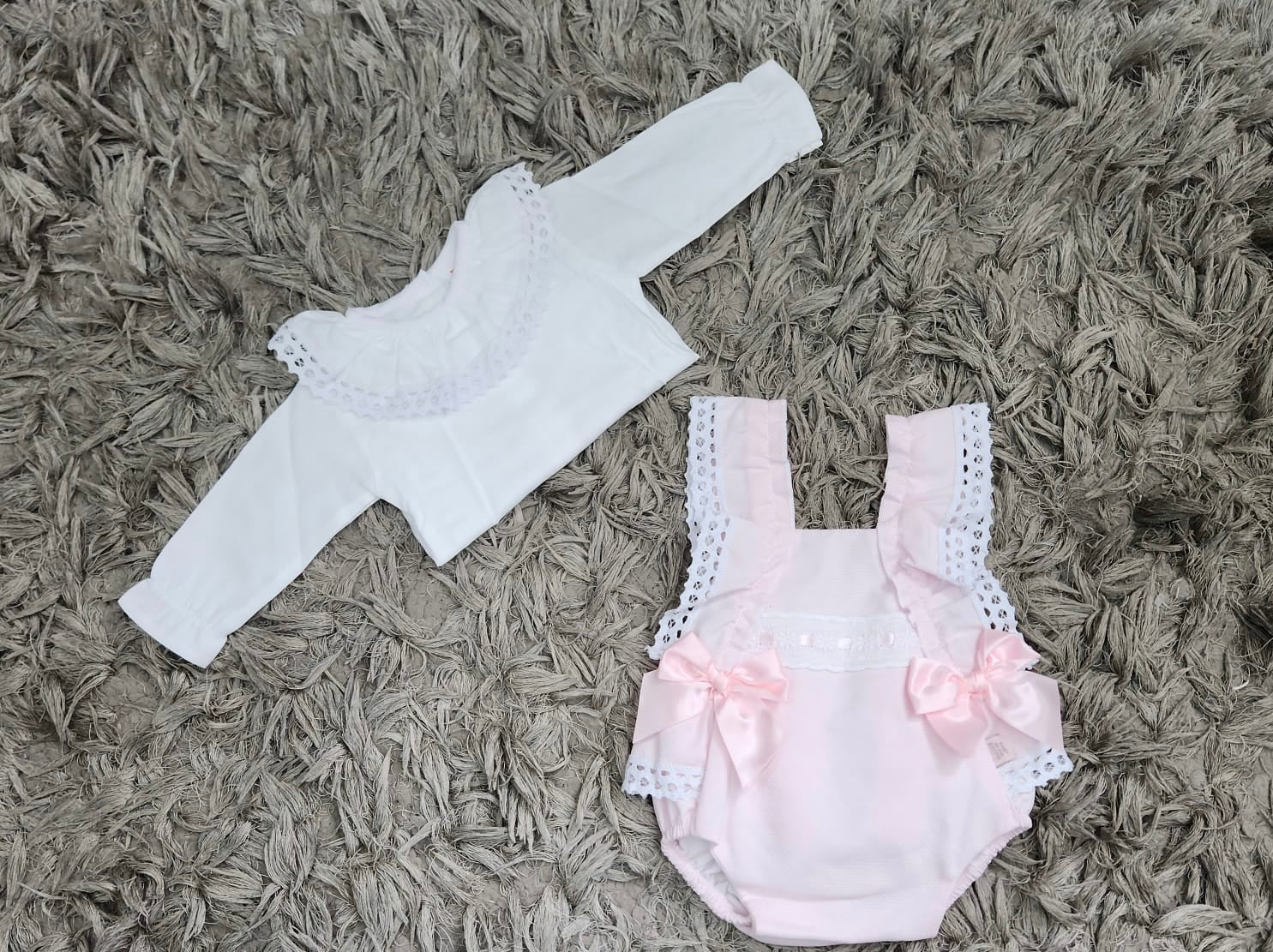 Pink Spanish Romper with Shirt