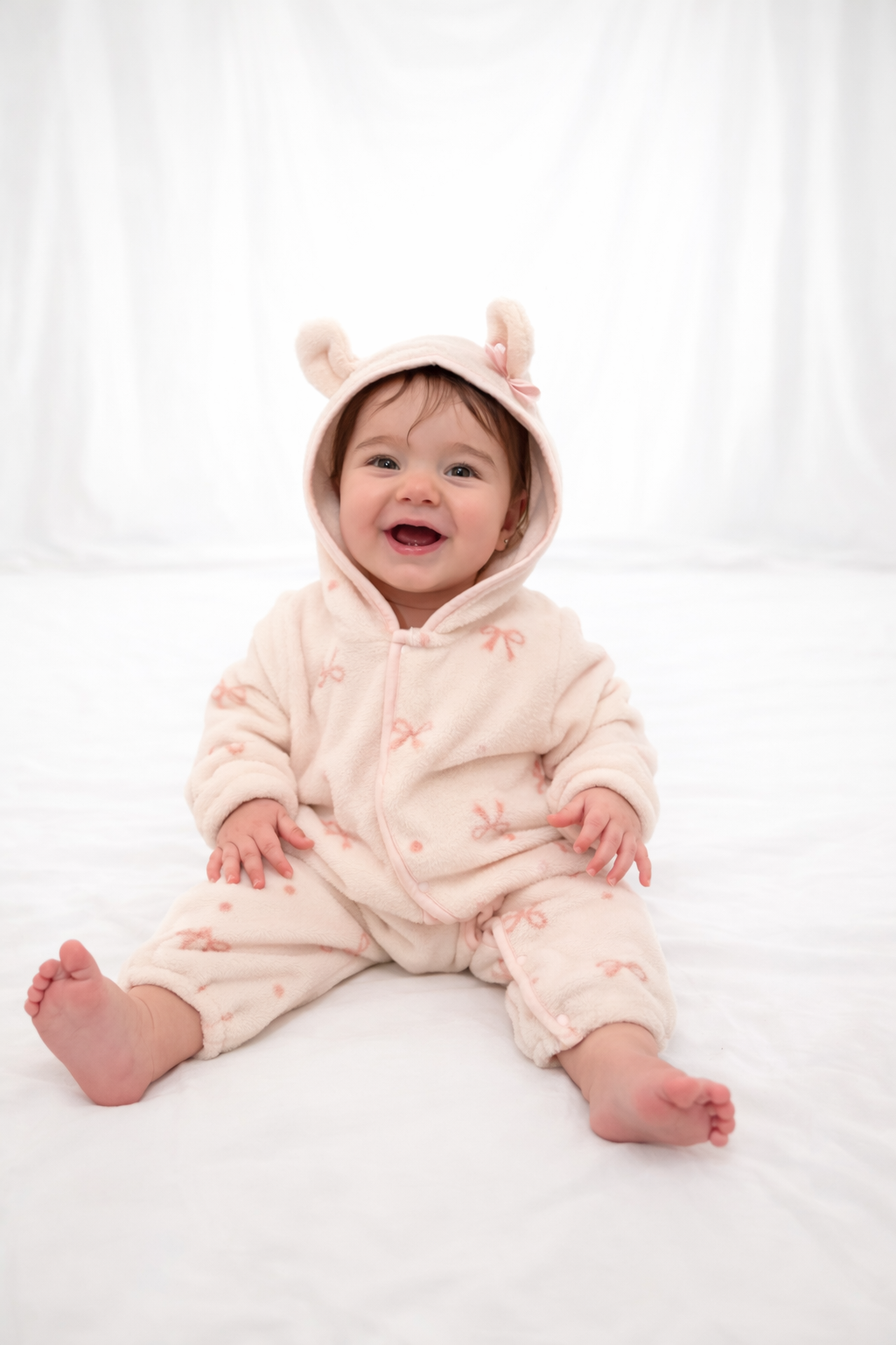 Teddy Bow Babygrow