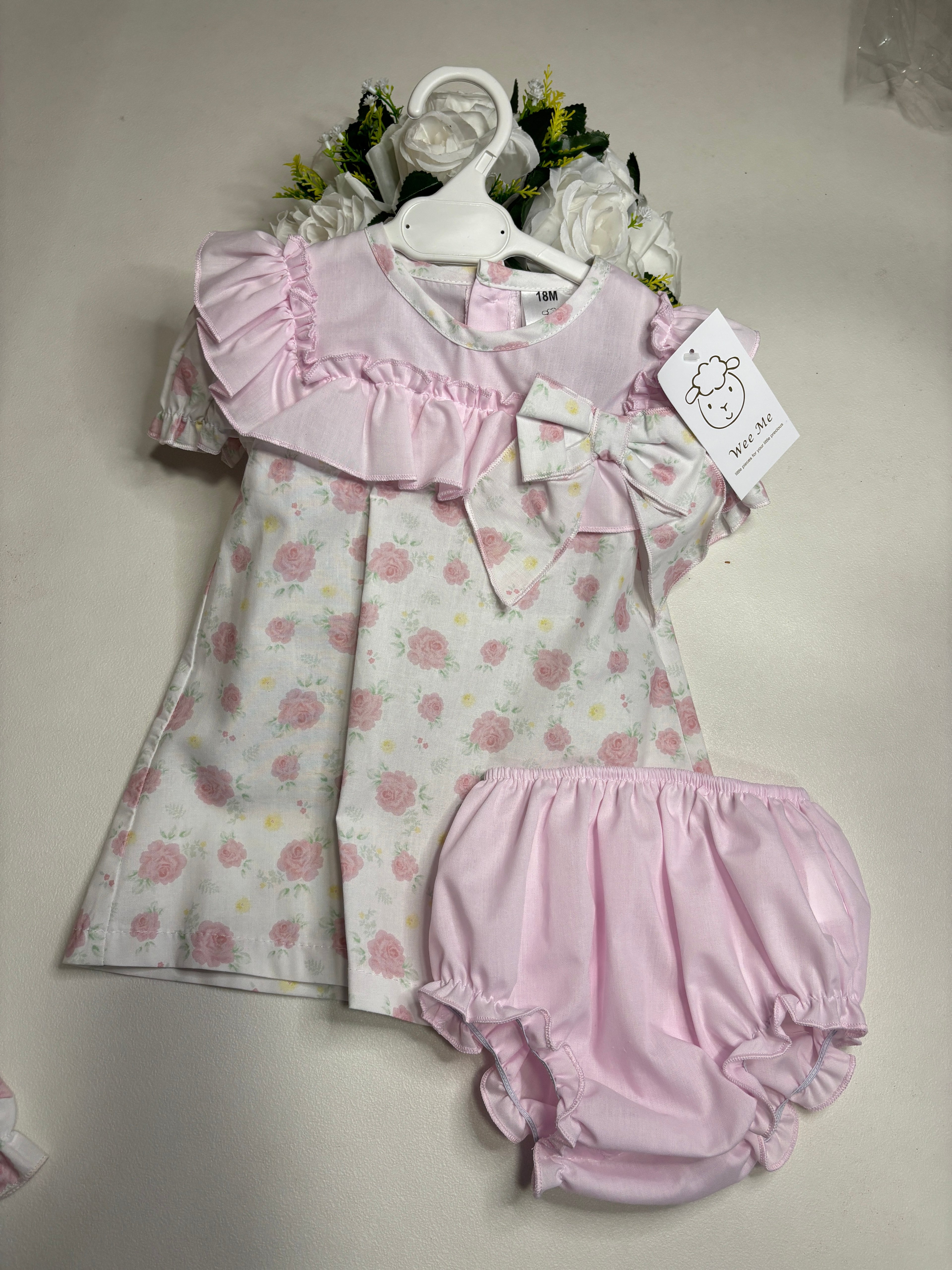 Wee Mee Floral Dress with bloomers