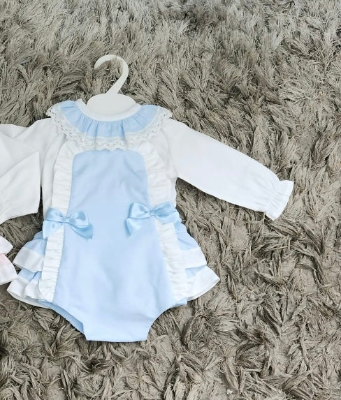 Blue Spanish Romper with Shirt