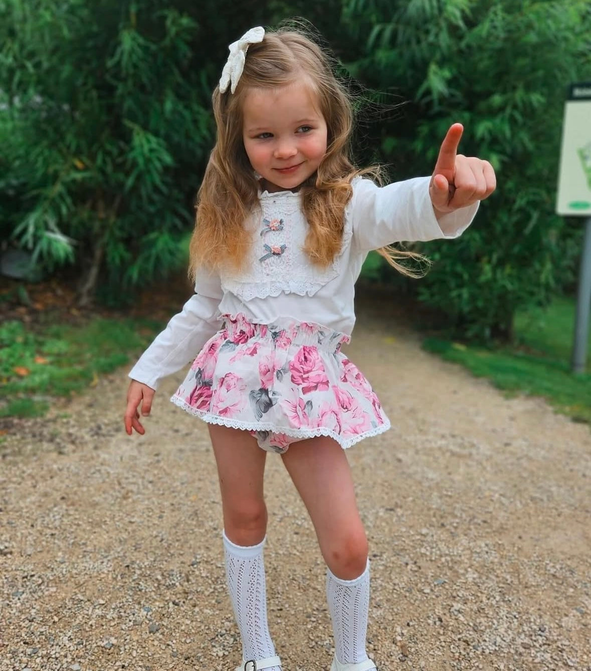 Pink Floral Bloomers