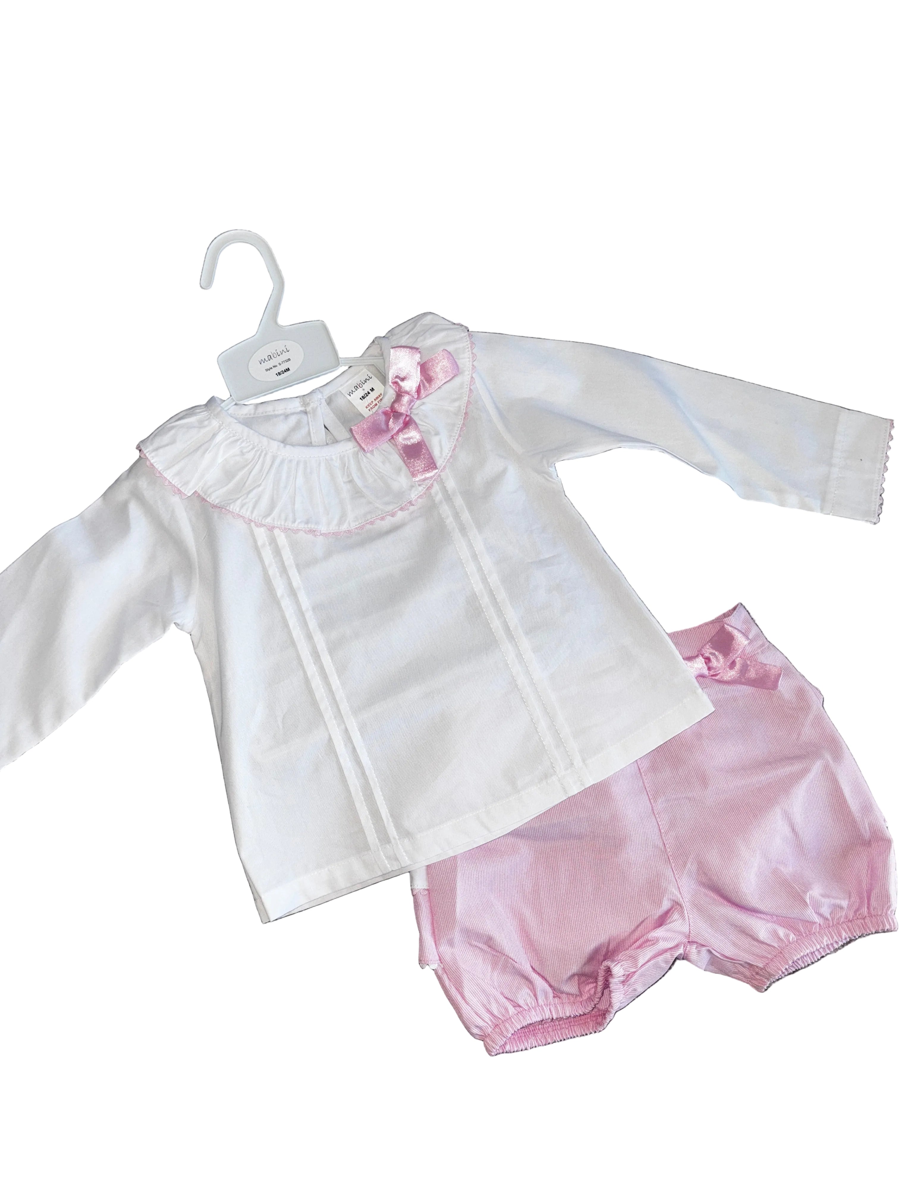 Pink Frilly Pant Set