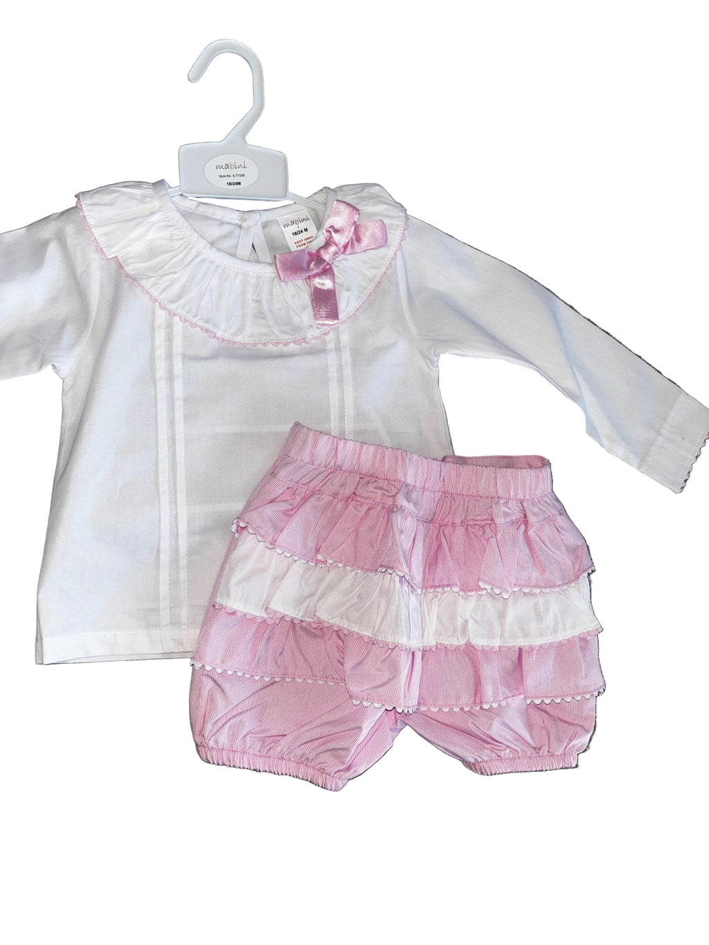 Pink Frilly Pant Set