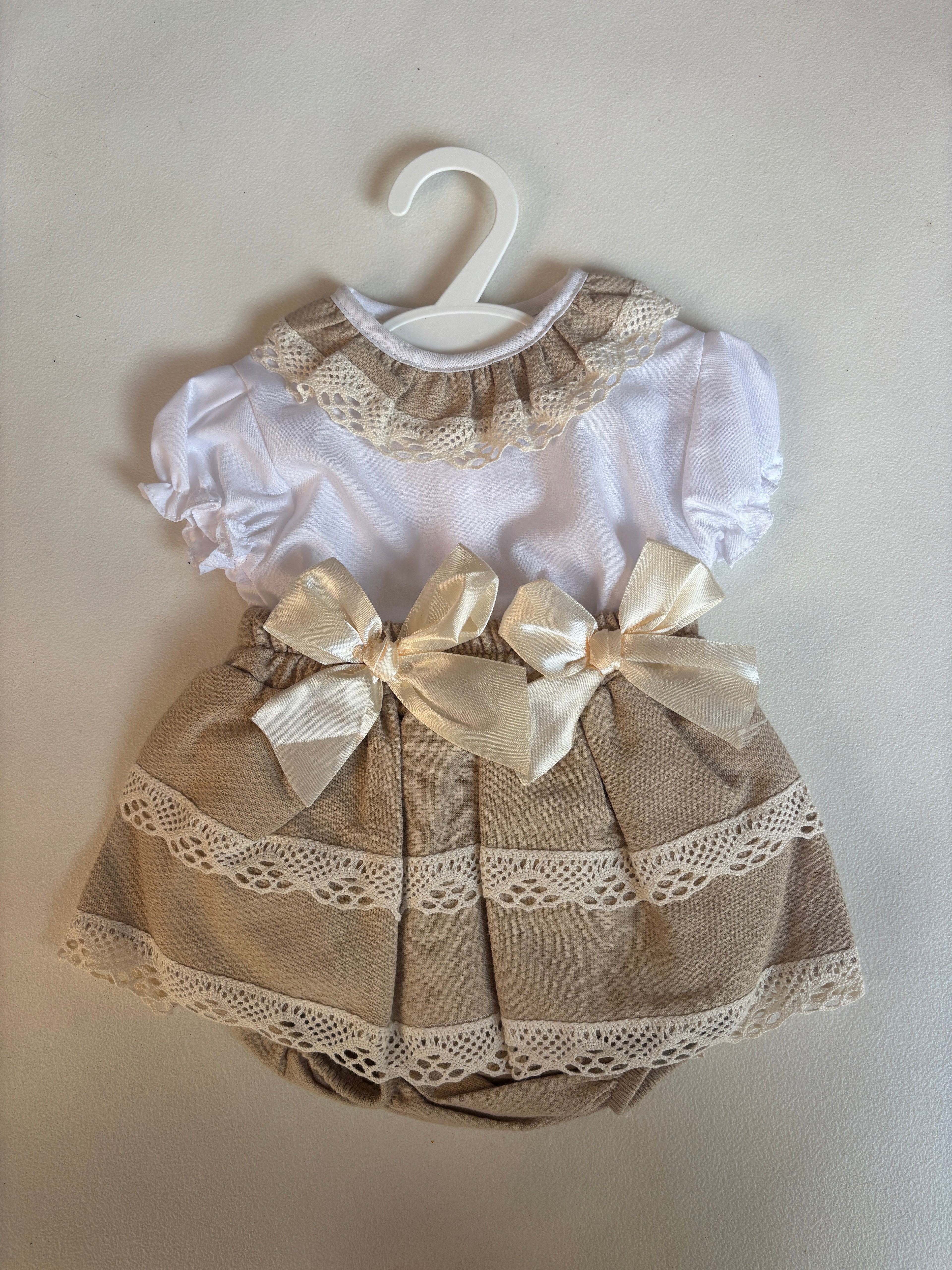 Beige Spanish Romper